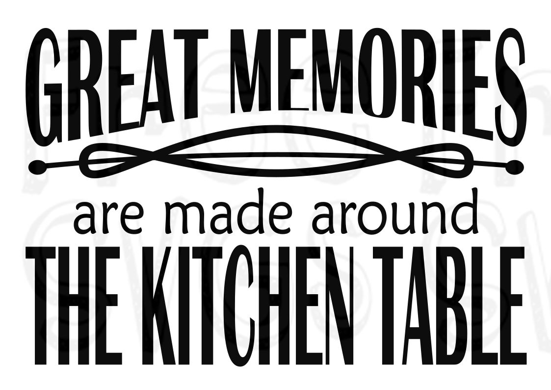 Great Memories Kitchen Sign FREE SVG File