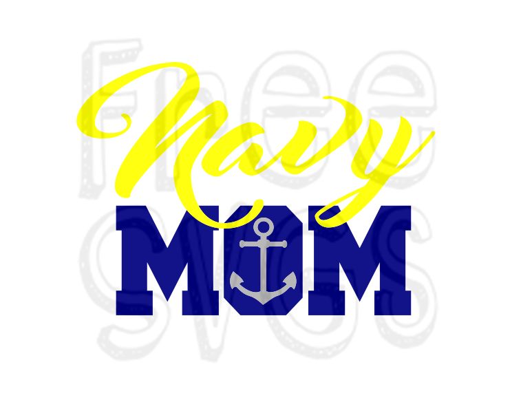 FREE Navy Mom SVG File