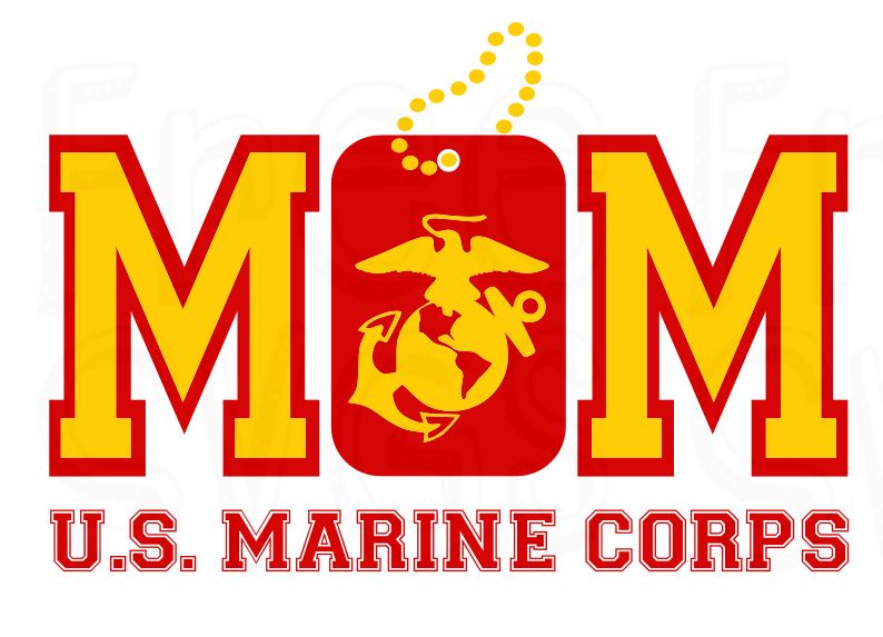 Free Marine Mom SVG File