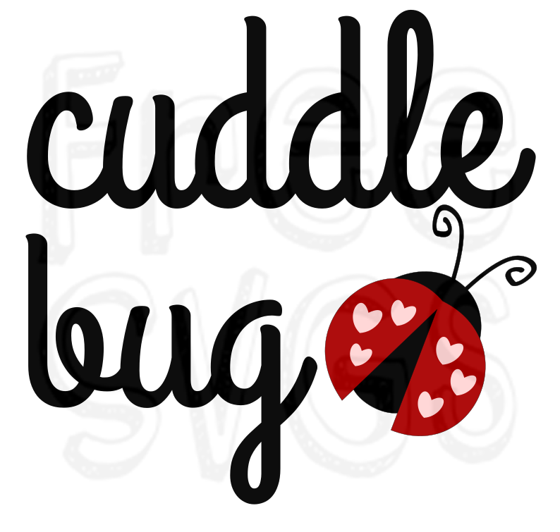 Free Cuddle Bug Valentine’s SVG File