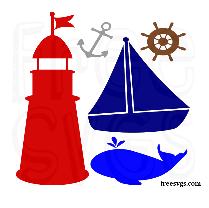 By The Sea FREE SVG Nautical Set
