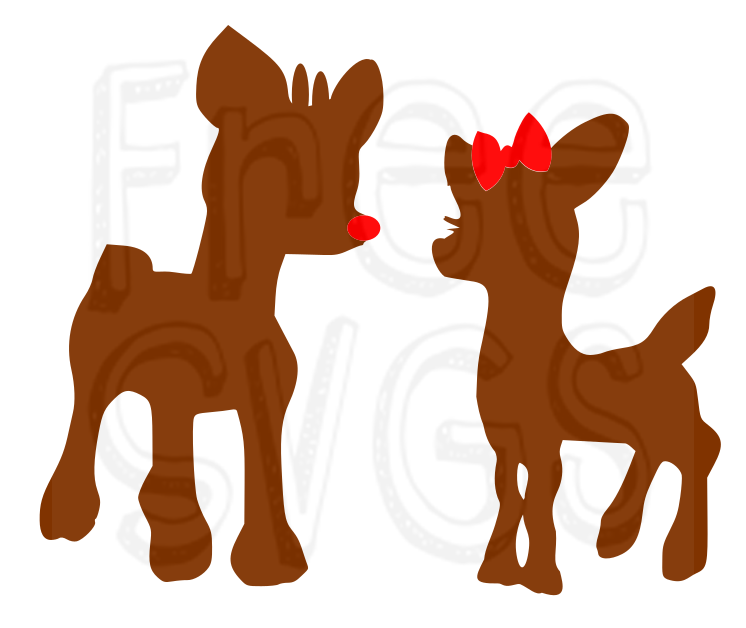 Rudolph & Clarice FREE SVG File