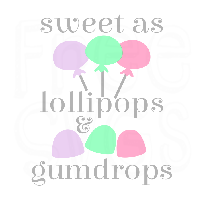 Lollipops & Gumdrops FREE SVG File