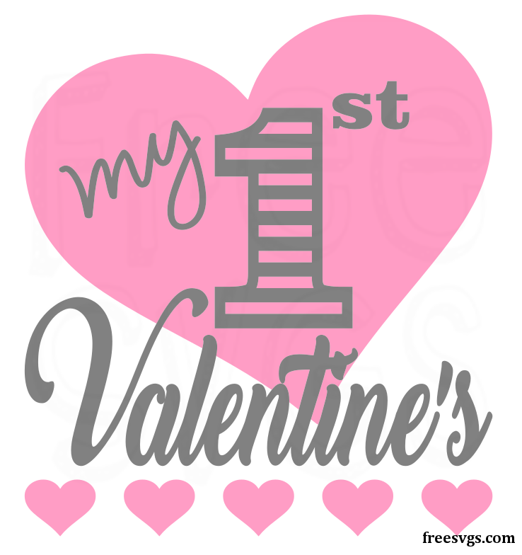 Baby's First Valentines FREE SVG - Free SVGs