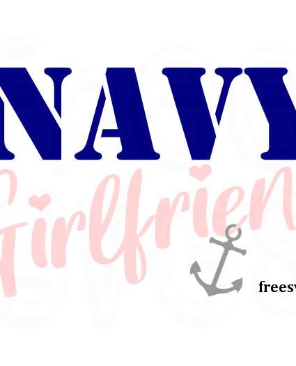 Navy Girlfriend Free SVG
