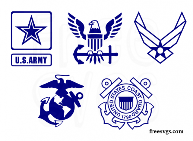 Free Military SVG Logo Set Free SVG Cut Files - Free SVG Cut Files