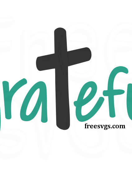 Grateful Cross Free SVG File