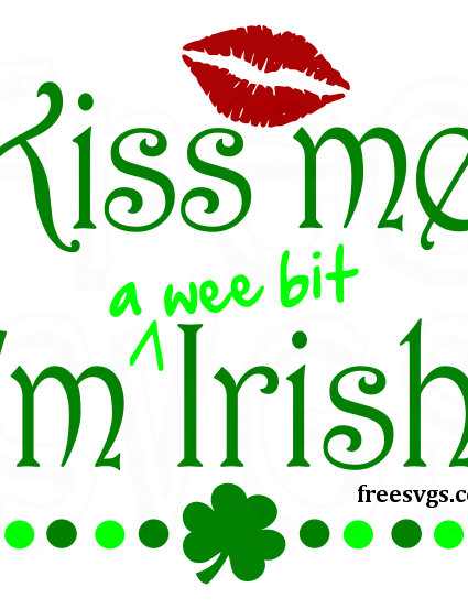 Kiss Me St. Patrick’s Day FREE SVG File