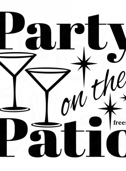 FREE Party on The Patio SVG File