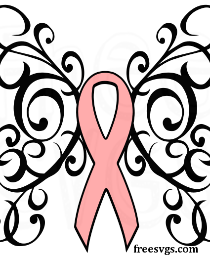 Butterfly Awareness Ribbon FREE SVG File