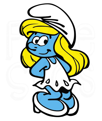 Smurfette Free SVG File