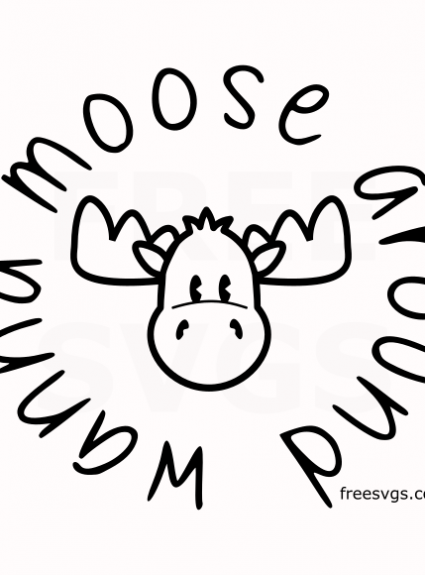 Free Wanna Moose Around SVG File