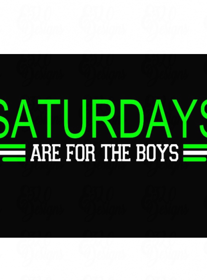 Free SVG File – Saturdays Are For The Boys