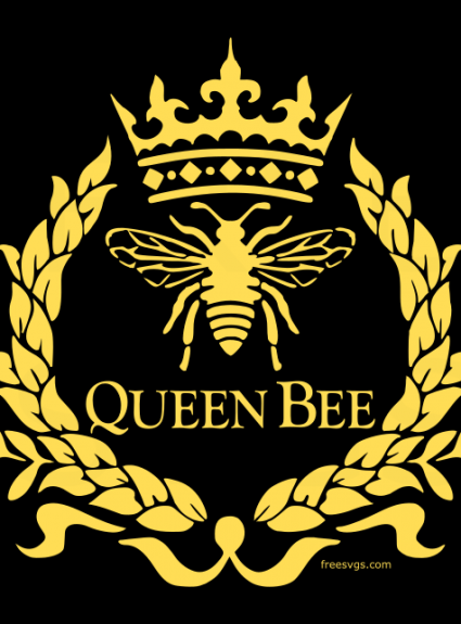 Queen Bee Free SVG File