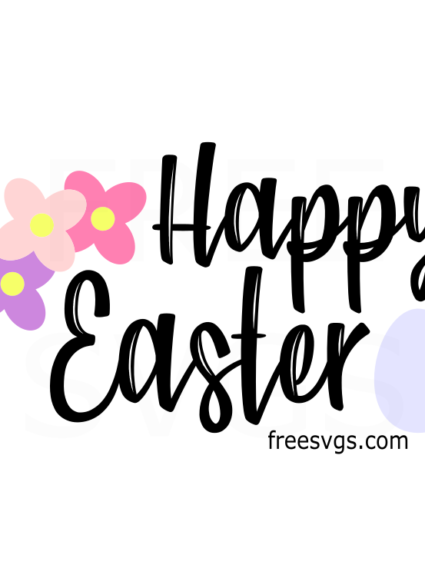 Happy Easter Free SVG File