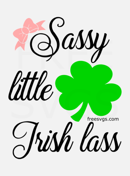 Sassy Little Irish Lass Free SVG File