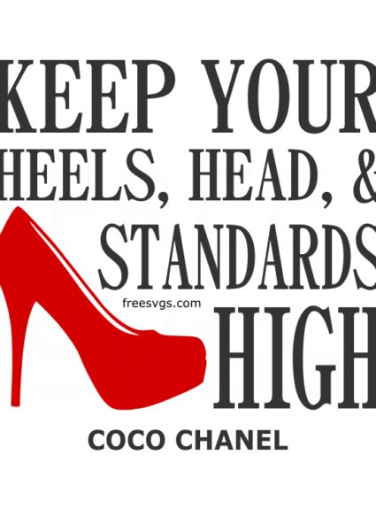 Coco Chanel Quote Free SVG File