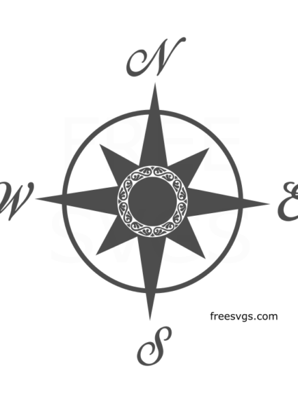 Compass Free SVG File