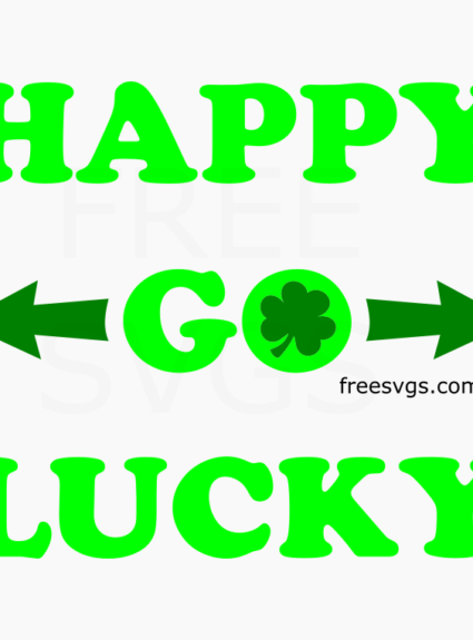 Happy Go Lucky Free SVG File