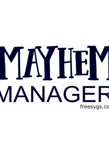 Mayhem Manager Free SVG File
