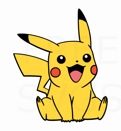 Pikachu Free SVG File