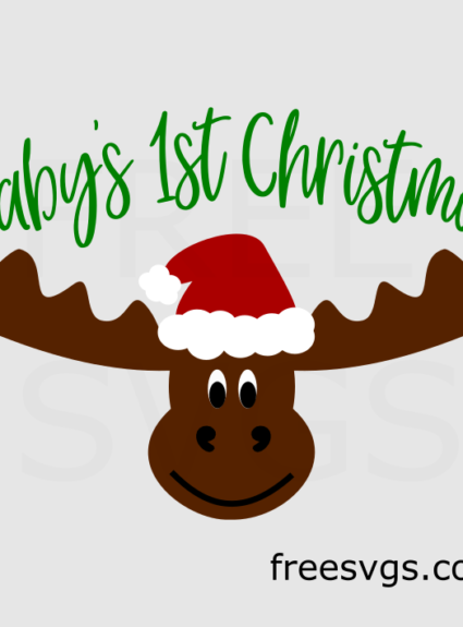 Free Baby’s First Christmas SVG File