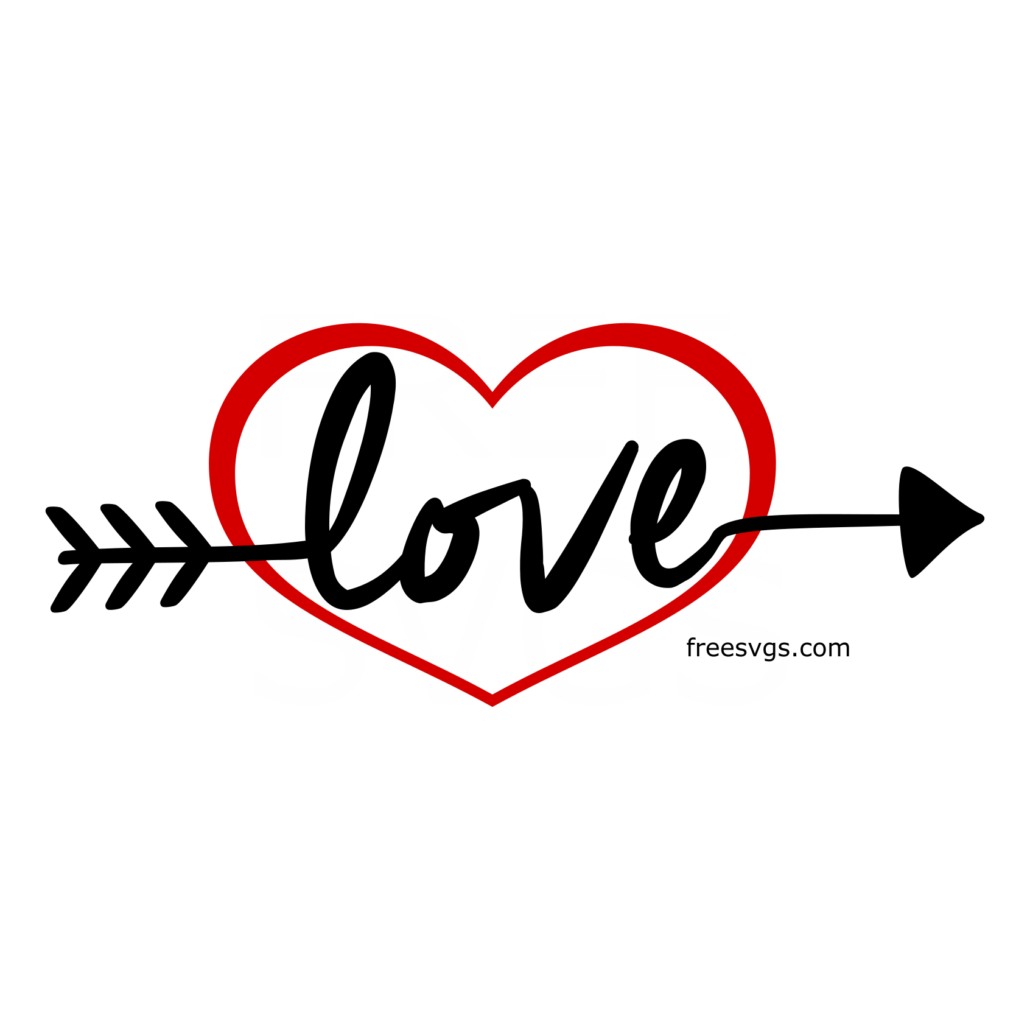 Love Arrow Svg A Valentine Arrow Vector File 7497