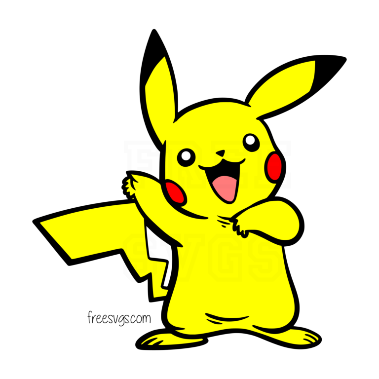 Pikachu Pokemon Free SVG File Free SVGs