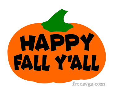 Happy Fall Y’all Pumpkin SVG File