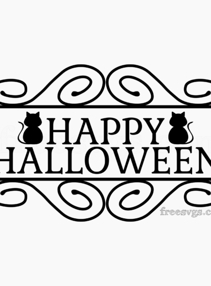 Happy Halloween Free SVG File