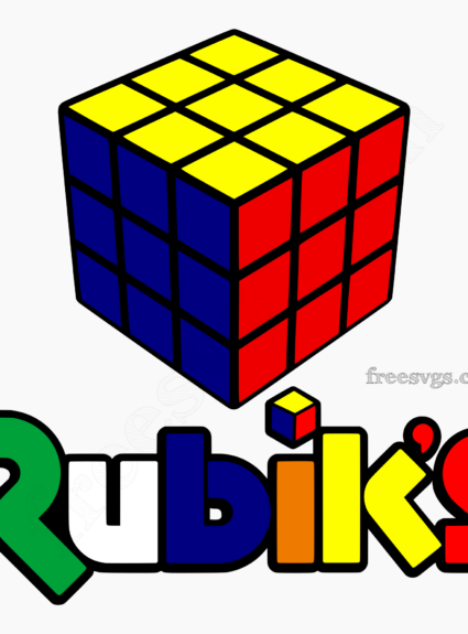 Rubik’s Cube SVG File for Free