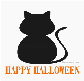 Halloween Cat SVG for Free