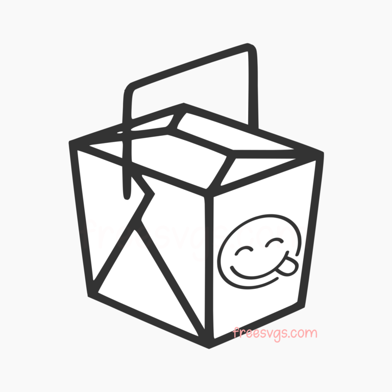 Happy Take Out Box Free Svg File - Free Svgs