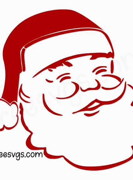 Free Retro Vintage Santa Claus SVG File