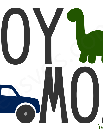 Boy Mom SVG File for FREE